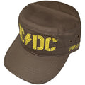 AC/DC Unisex Military Cap: PWR-UP & Stencil Logo (Military Green)