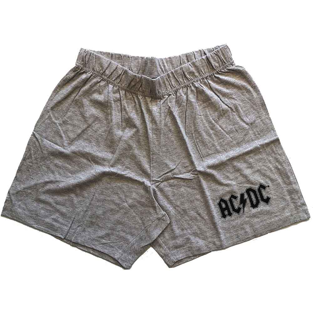 AC/DC Unisex Summer Pyjamas: FTATR Guitar (Black And Grey)
