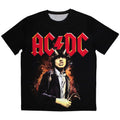 AC/DC Unisex Sublimation T-Shirt: Angus Highway To Hell (Black)