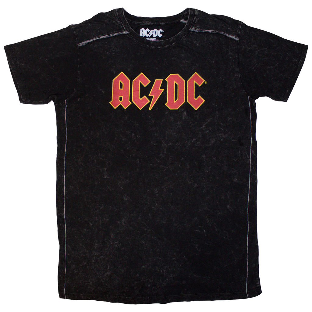 AC/DC Unisex T-Shirt: Logo (Black) (Wash Collection)