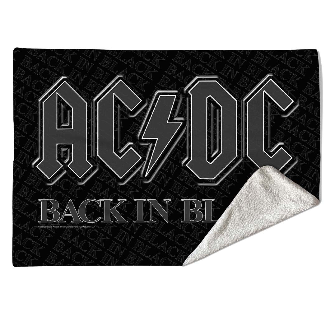 AC/DC: Back In Black Sherpa Fleece Blanket (Black)