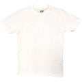 AC/DC Unisex T-Shirt: Logo (White) (Hi-Build)