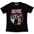 AC/DC Ladies T-Shirt: Highway To Hell Circle (Black)