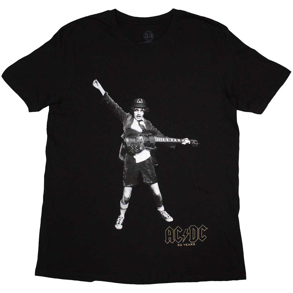 AC/DC Unisex T-Shirt: Emblems (Black) (Back Print)