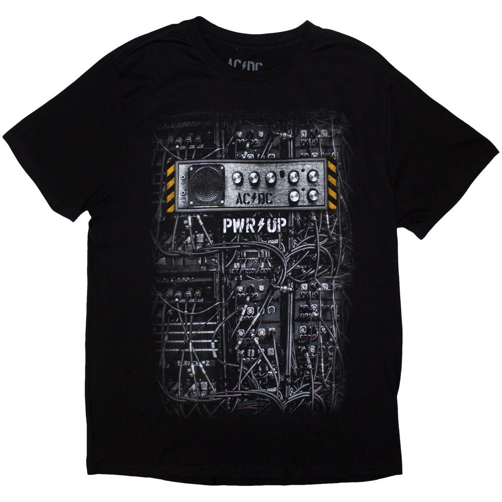 AC/DC Unisex T-Shirt: Control Wires PWR-UP EU Tour '24 (Black) (Back Print & Ex-Tour)