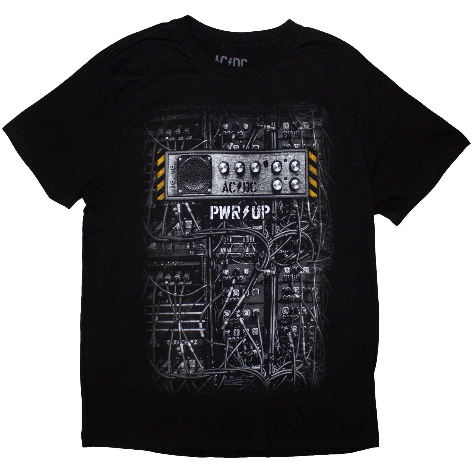 AC/DC Unisex T-Shirt: Control Wires PWR-UP EU Tour '24 (Black) (Back Print & Ex-Tour)
