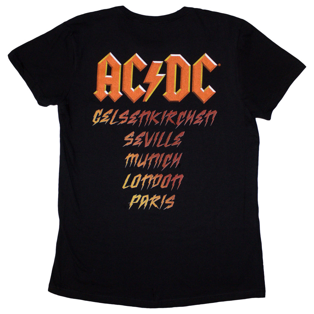 AC/DC Ladies T-Shirt: High Voltage Dive Bar (Black) (Back Print & Ex-Tour)