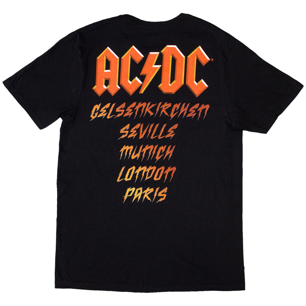 AC/DC Unisex T-Shirt: High Voltage Dive Bar (Black) (Back Print & Ex-Tour)