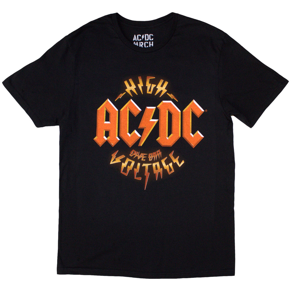 AC/DC Unisex T-Shirt: High Voltage Dive Bar (Black) (Back Print & Ex-Tour)