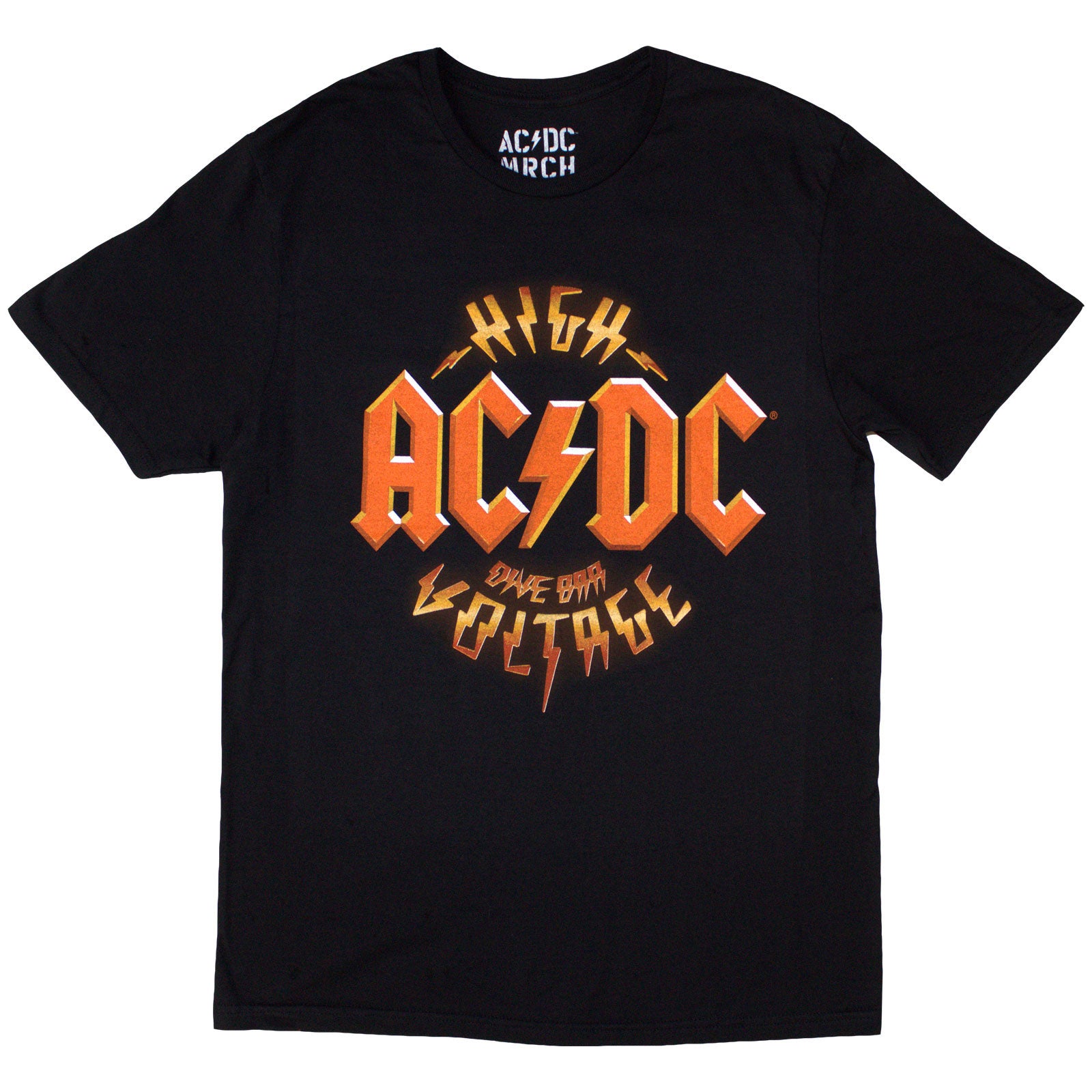 AC/DC Unisex T-Shirt: High Voltage Dive Bar (Black) (Back Print & Ex-Tour)