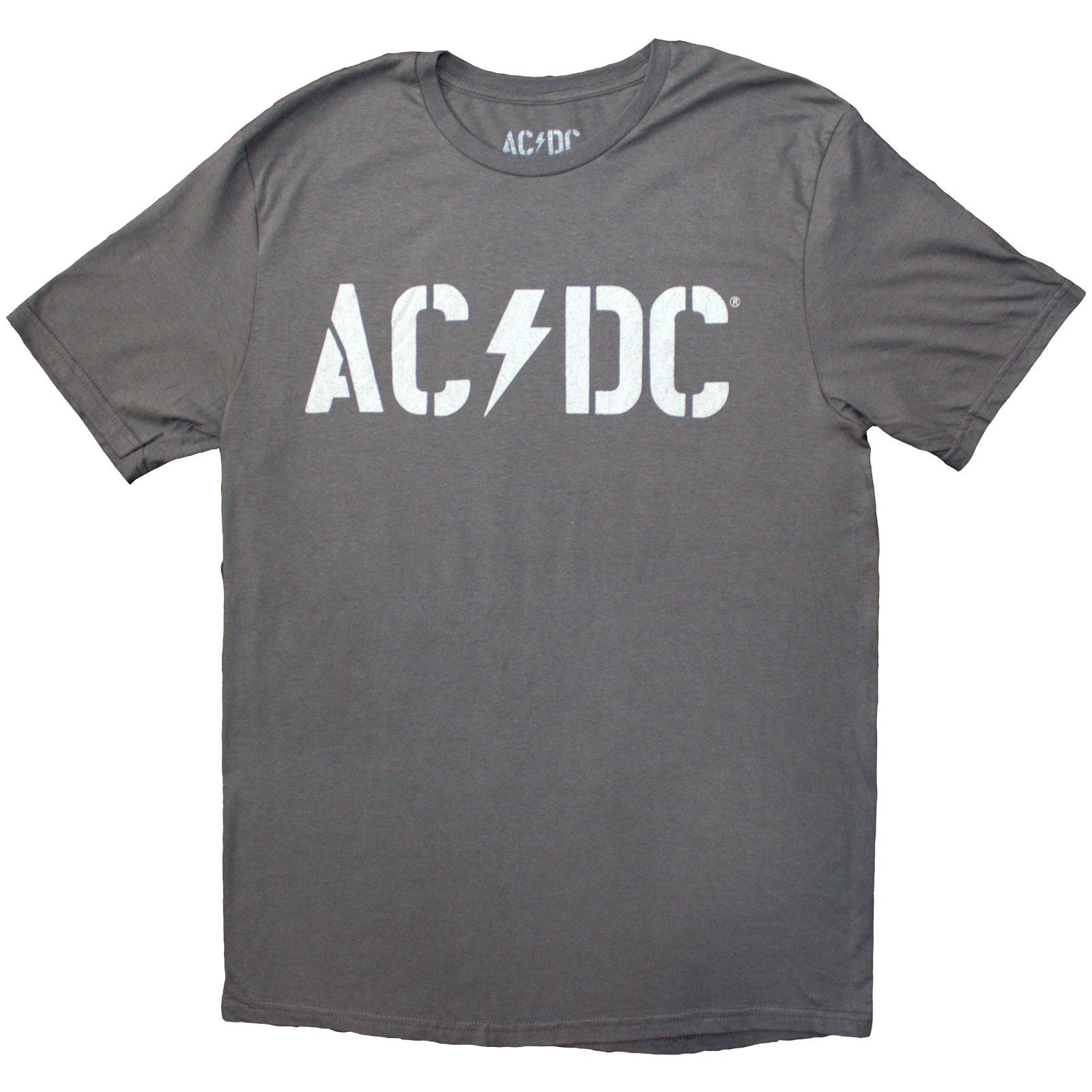 AC/DC Unisex T-Shirt: Logo PWR-UP EU Tour '24 (Grey) (Back Print & Ex-Tour)