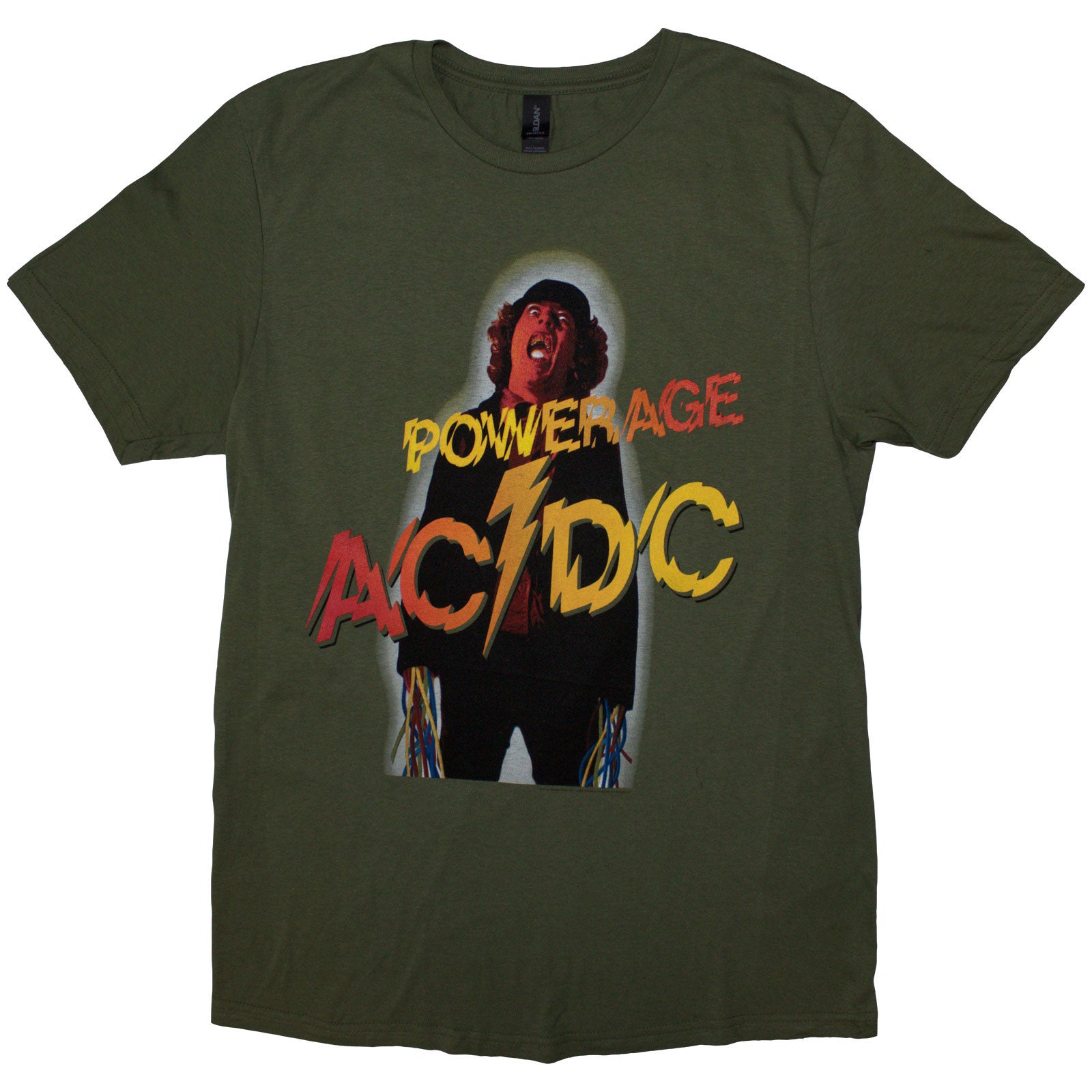 AC/DC Unisex T-Shirt: Powerage (Khaki Green)