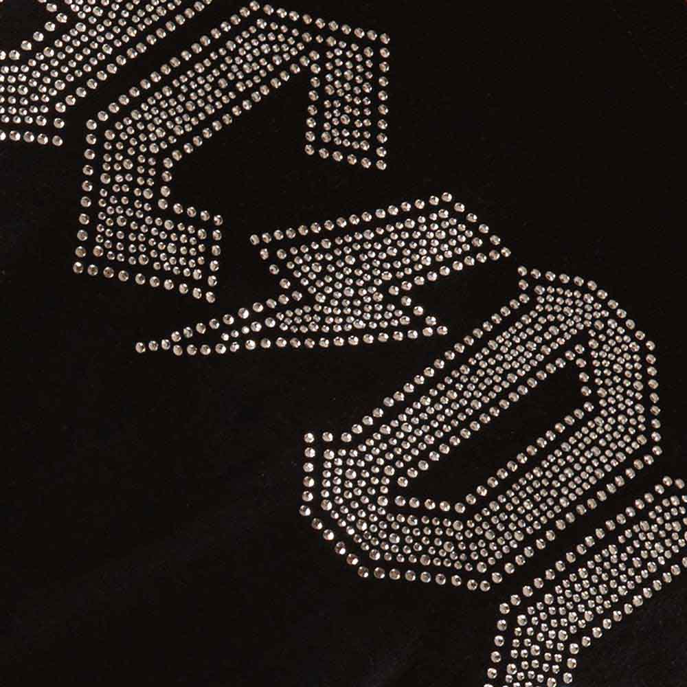 AC/DC Ladies T-Shirt: Logo (Black) (Embellished)