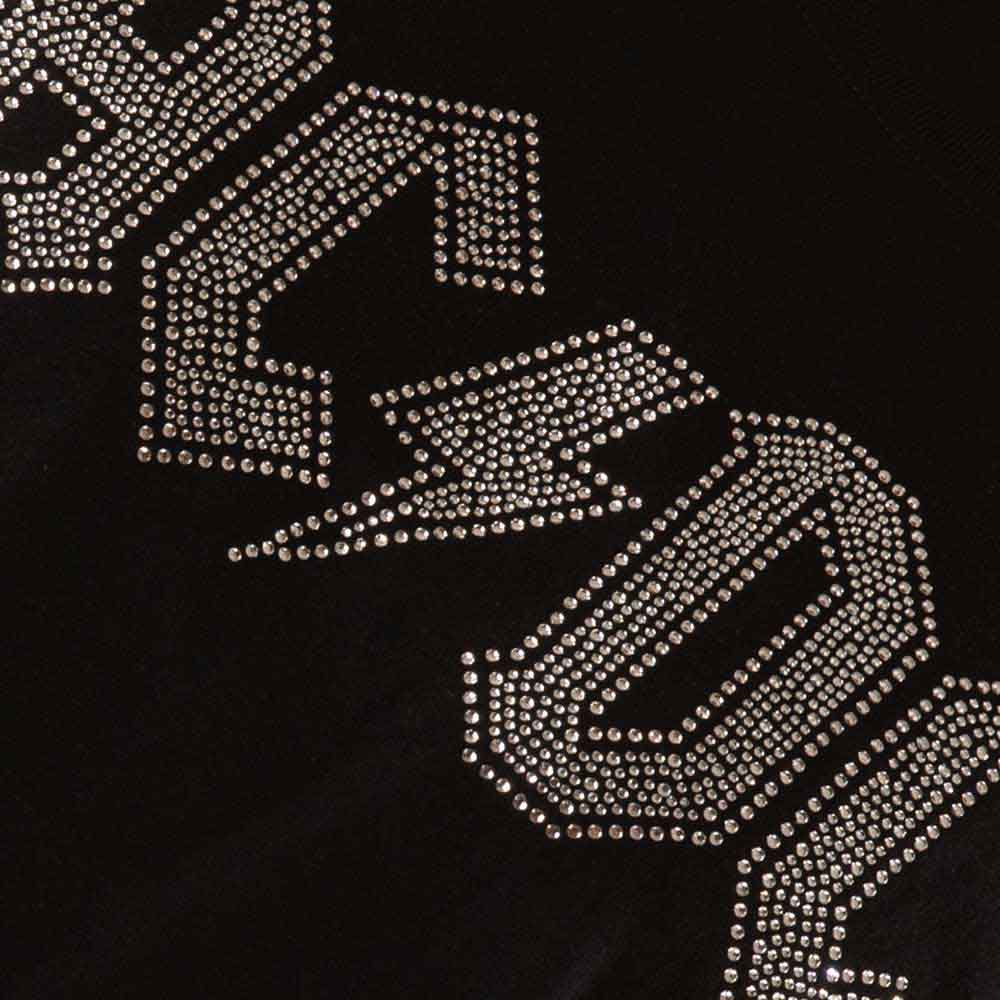 AC/DC Unisex T-Shirt: Logo (Black) (Embellished)