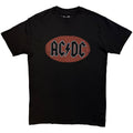 AC/DC Unisex T-Shirt: Oval Logo Vintage (Black)