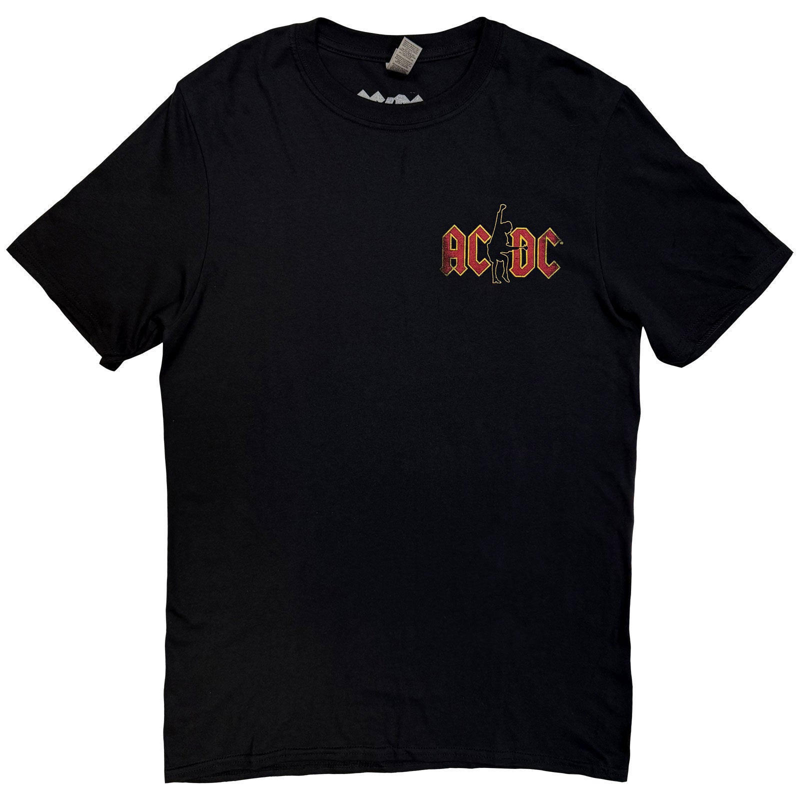 AC/DC Unisex T-Shirt: Hard As Rock (Black) (Back Print)