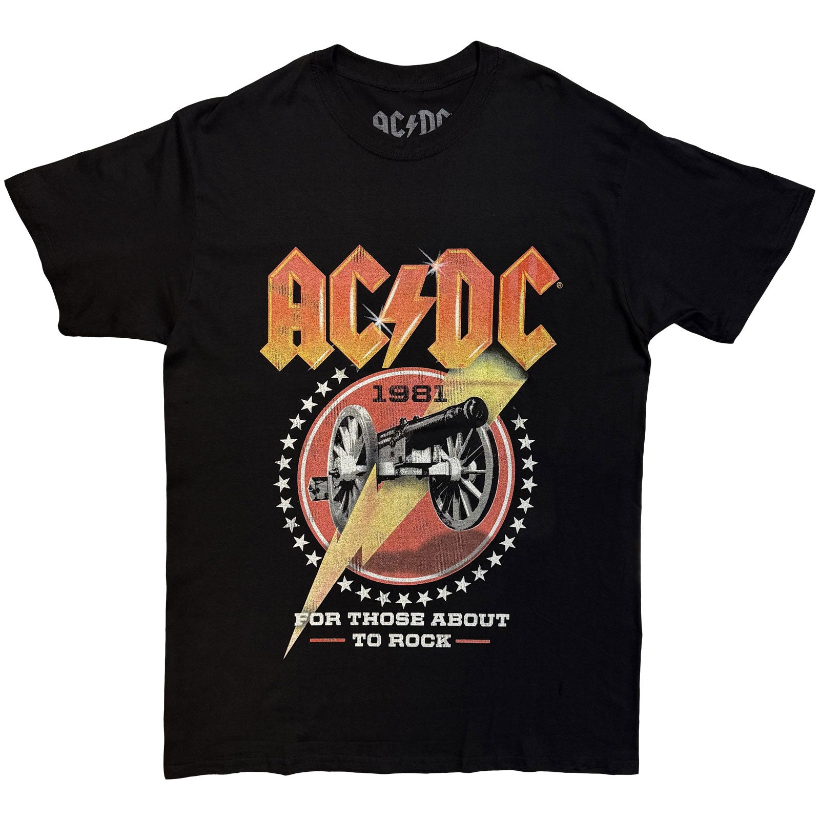AC/DC Unisex T-Shirt: For Those About To Rock 81 (Black)