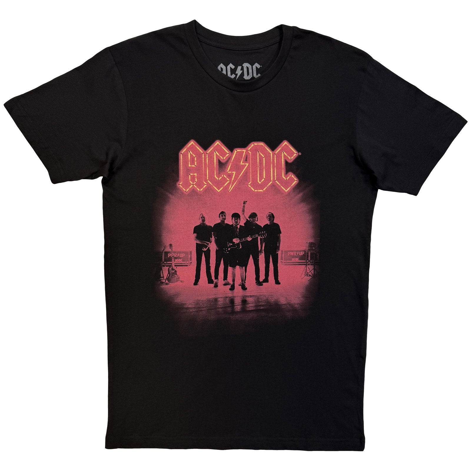 AC/DC Unisex T-Shirt: PWR-UP (Black) (Back Print)