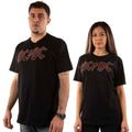 AC/DC Unisex T-Shirt: Full Colour Logo (Black) (Embellished)