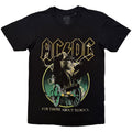 AC/DC Unisex T-Shirt: For Those About To Rock Yellow Outlines (Black)