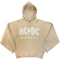 AC/DC Ladies Unplugged Pullover Hoodie: Back In Black (Natural)
