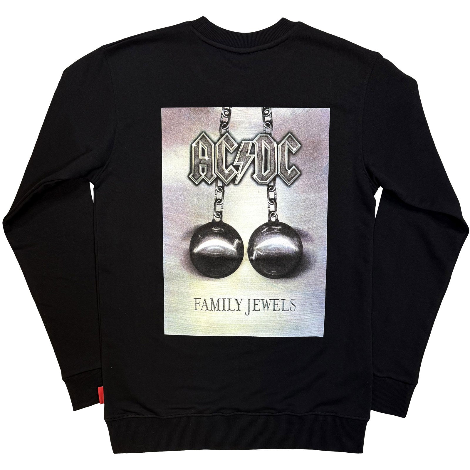 AC/DC Unisex Unplugged Sweatshirt: Family Jewels (Black) (Back Print)