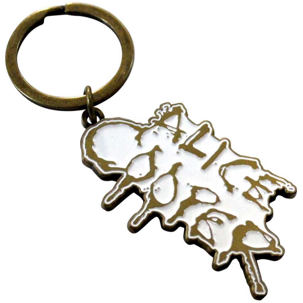 Alice Cooper Keychain: Dripping Logo Gold