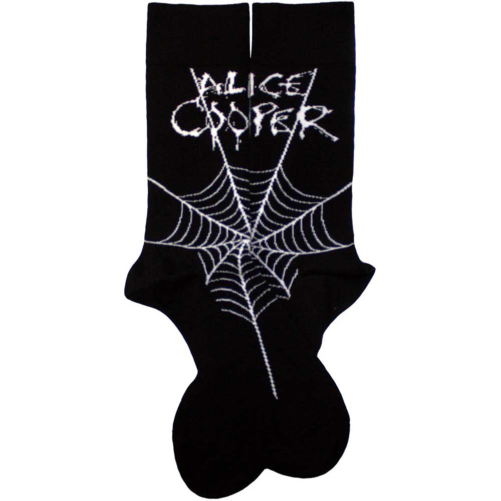 Alice Cooper Unisex Ankle Socks: Web (Black) (UK Size 7 - 11)