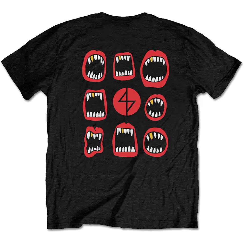 Angel Dust Unisex T-Shirt: Mouth Repeat (Black) (Back Print)
