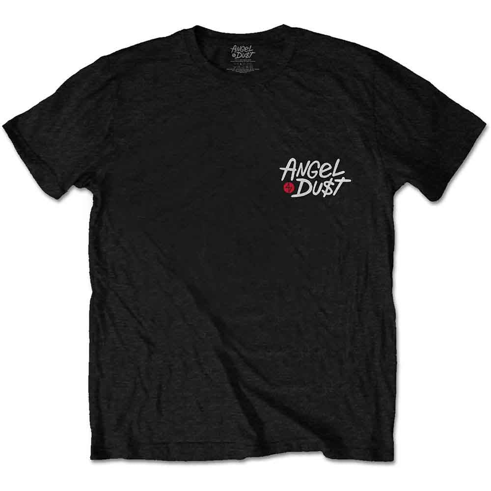 Angel Dust Unisex T-Shirt: Mouth Repeat (Black) (Back Print)