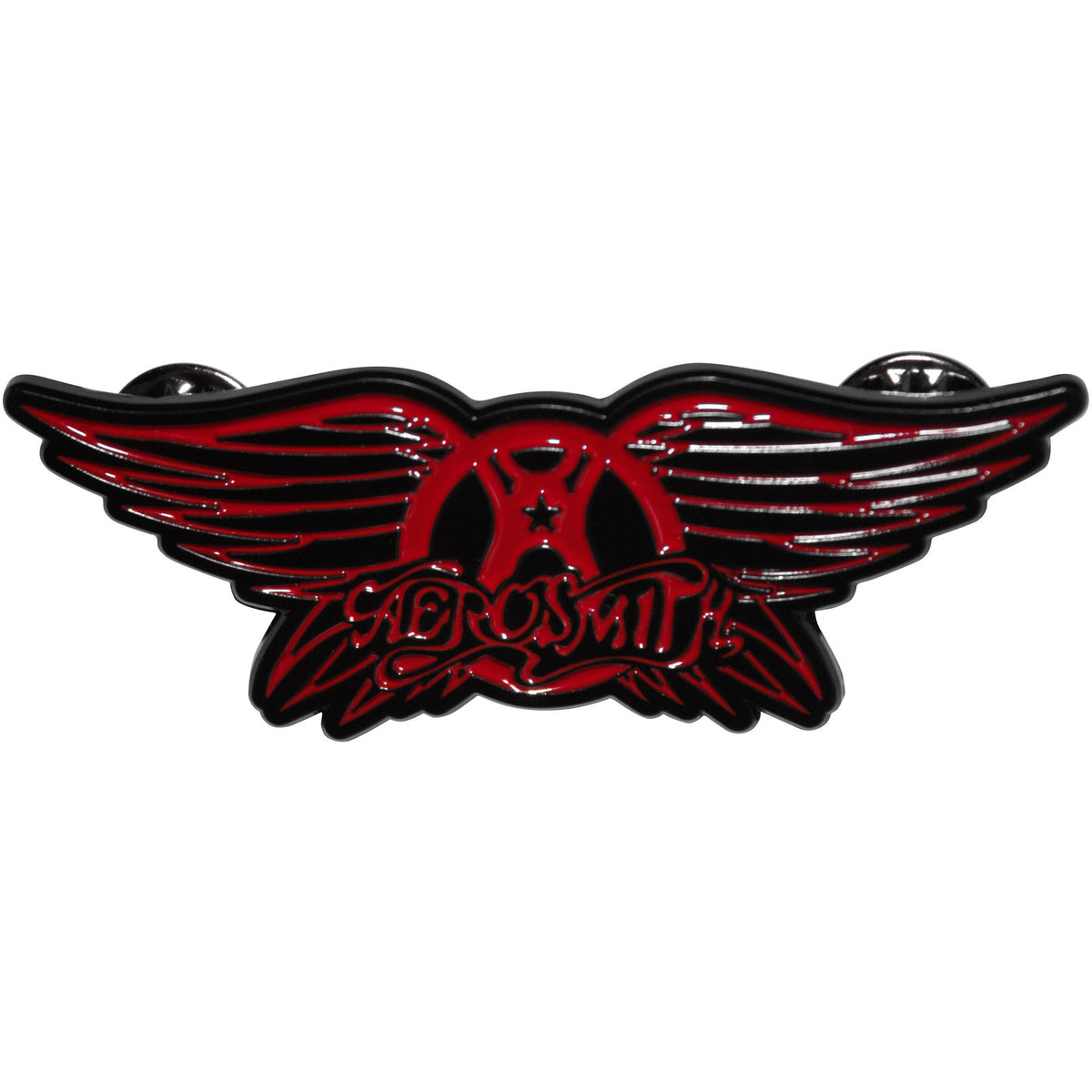 Aerosmith Pin Badge: Red Wings