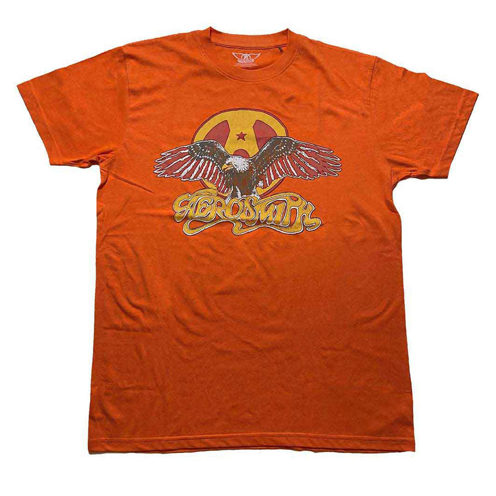 Aerosmith Unisex T-Shirt: Eagle (Orange)