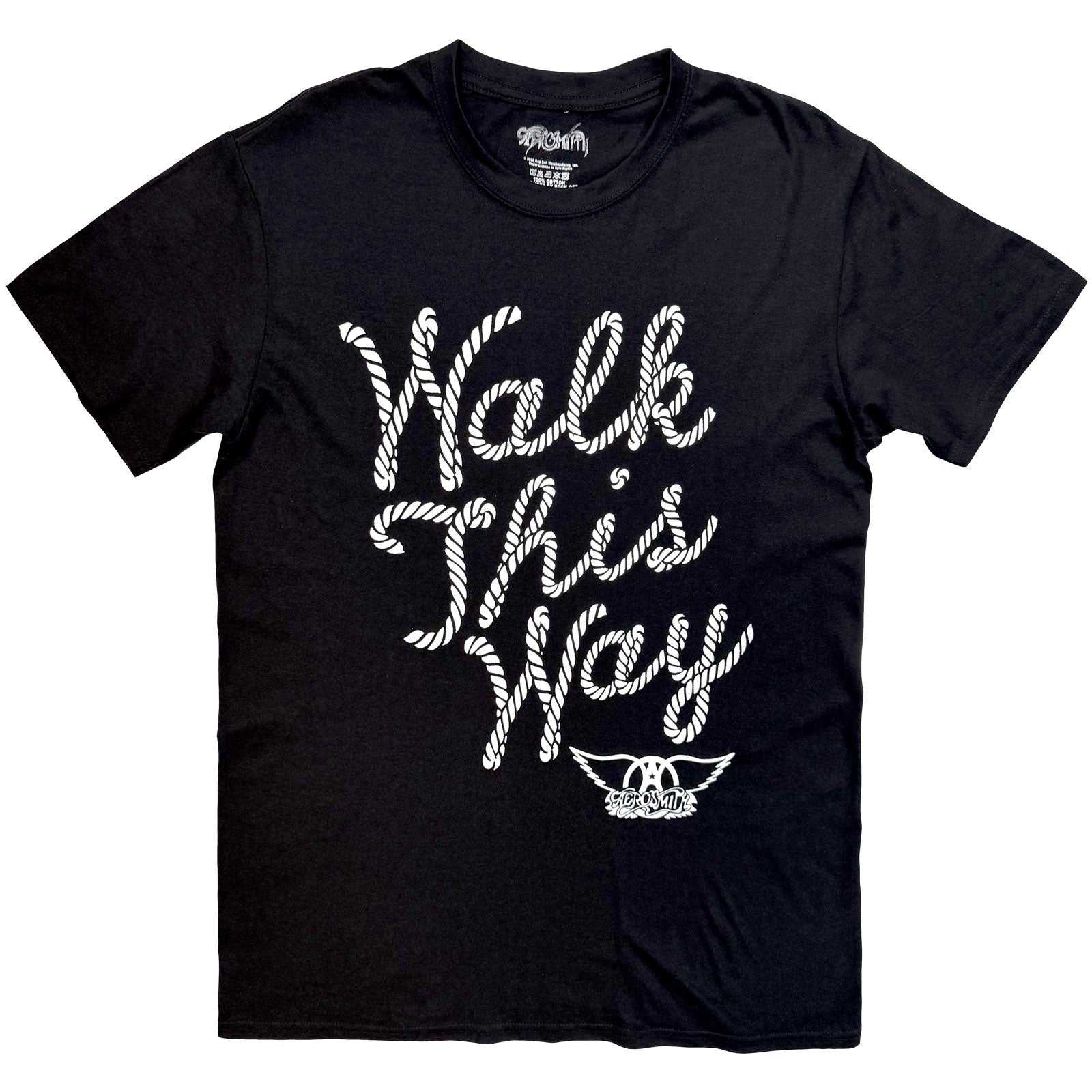 Aerosmith Unisex T-Shirt: Walk This Way (Black)