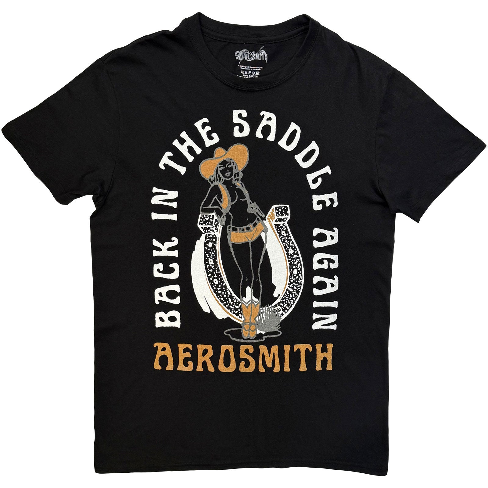 Aerosmith Unisex T-Shirt: Back In The Saddle (Black)