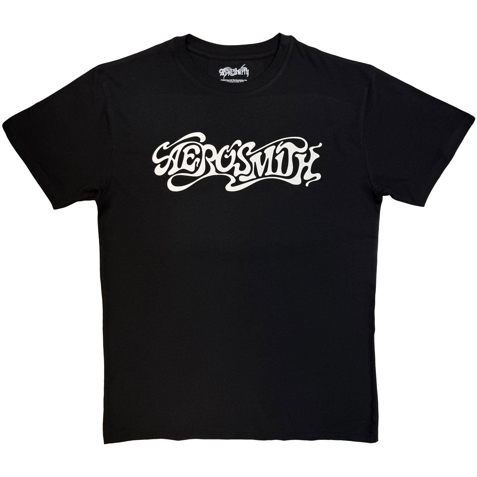 Aerosmith Unisex T-Shirt: Logo Mono (Black)