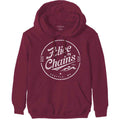 Alice In Chains Unisex Pullover Hoodie: Circle Emblem (Maroon Red)