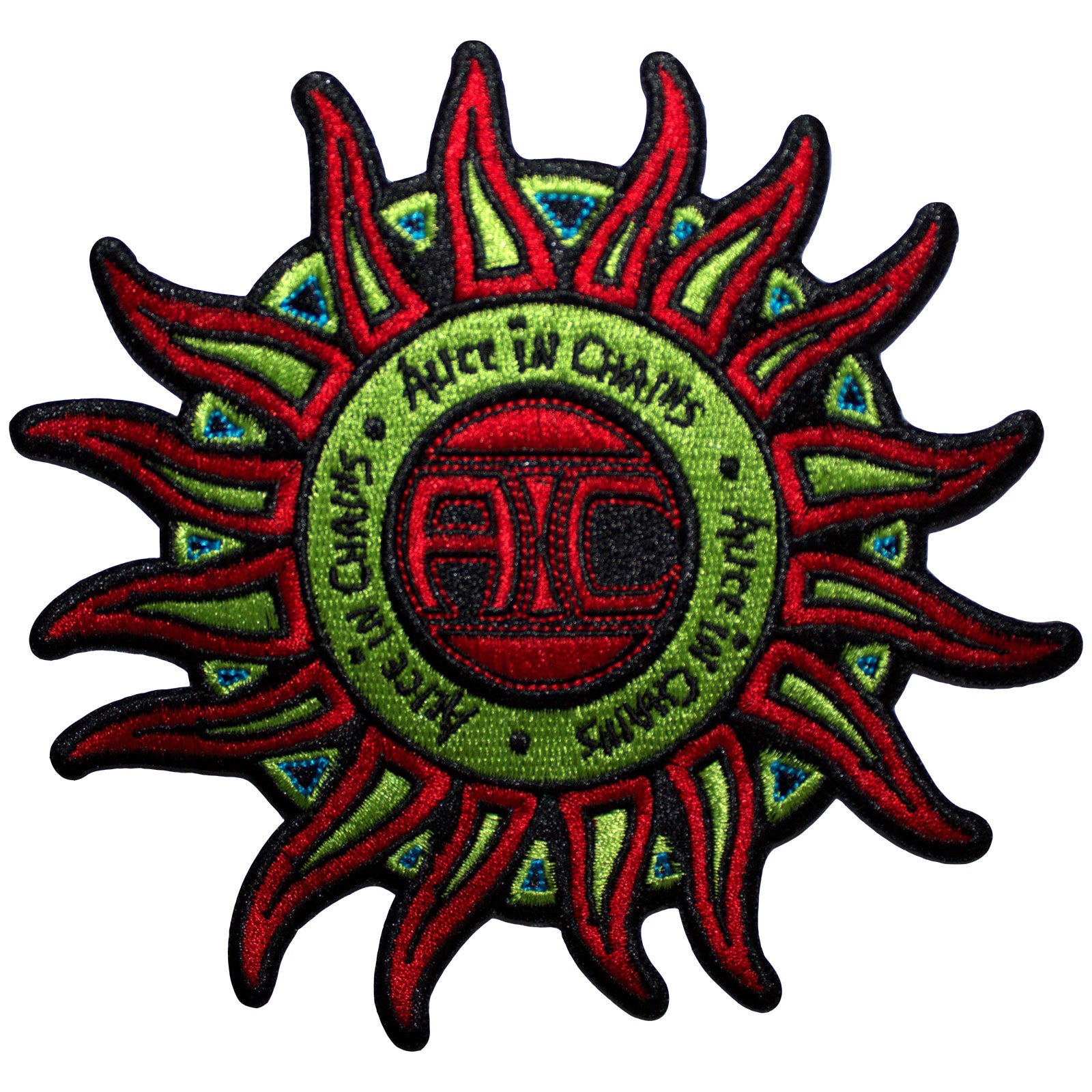 Alice In Chains Standard Patch: Sun Logo Colour