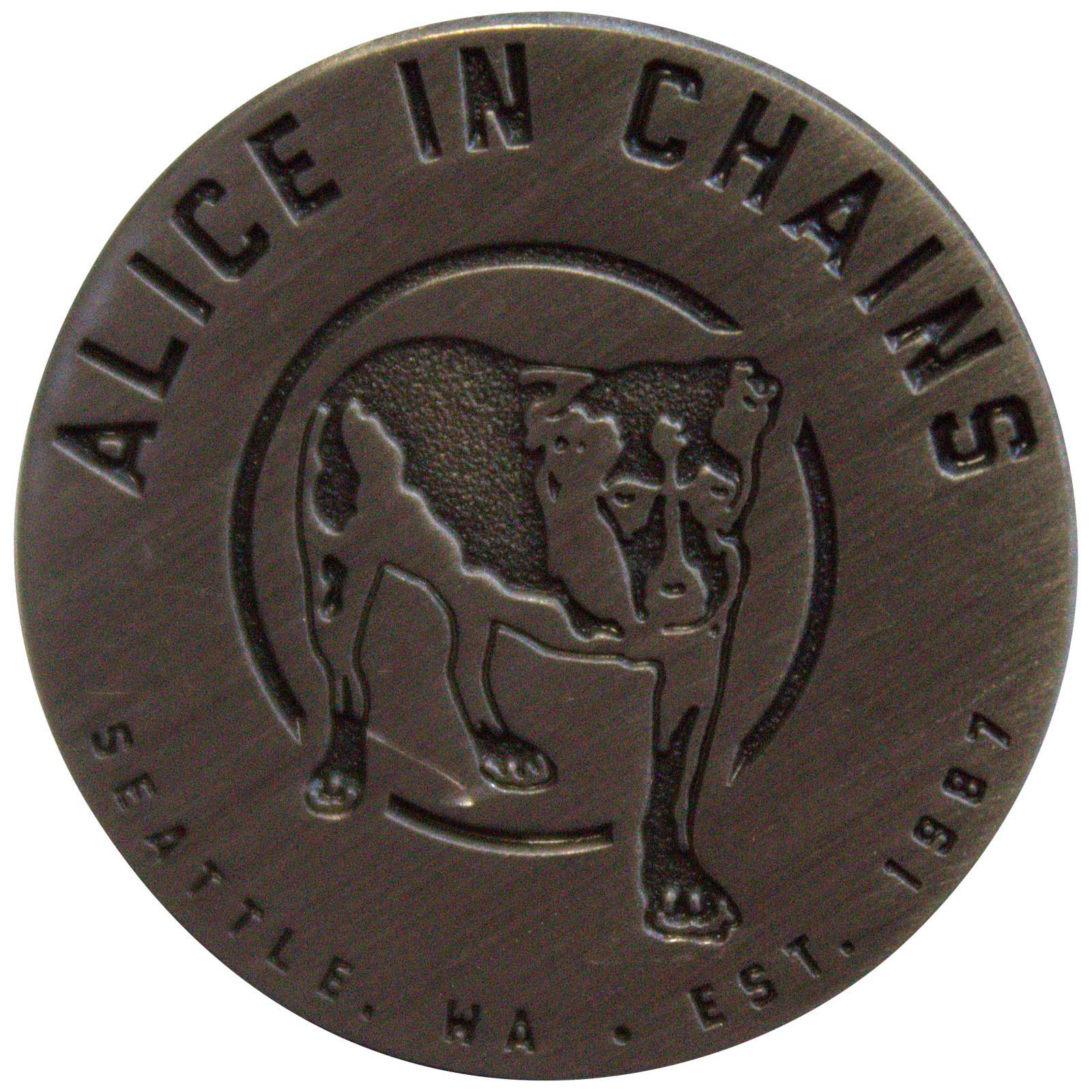 Alice In Chains Pin Badge: Three-Legged Dog