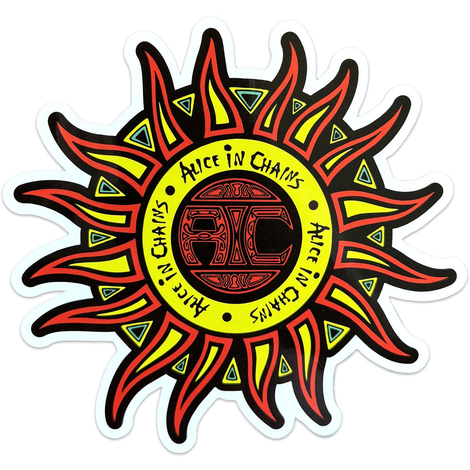 Alice In Chains Sticker: Sun Logo