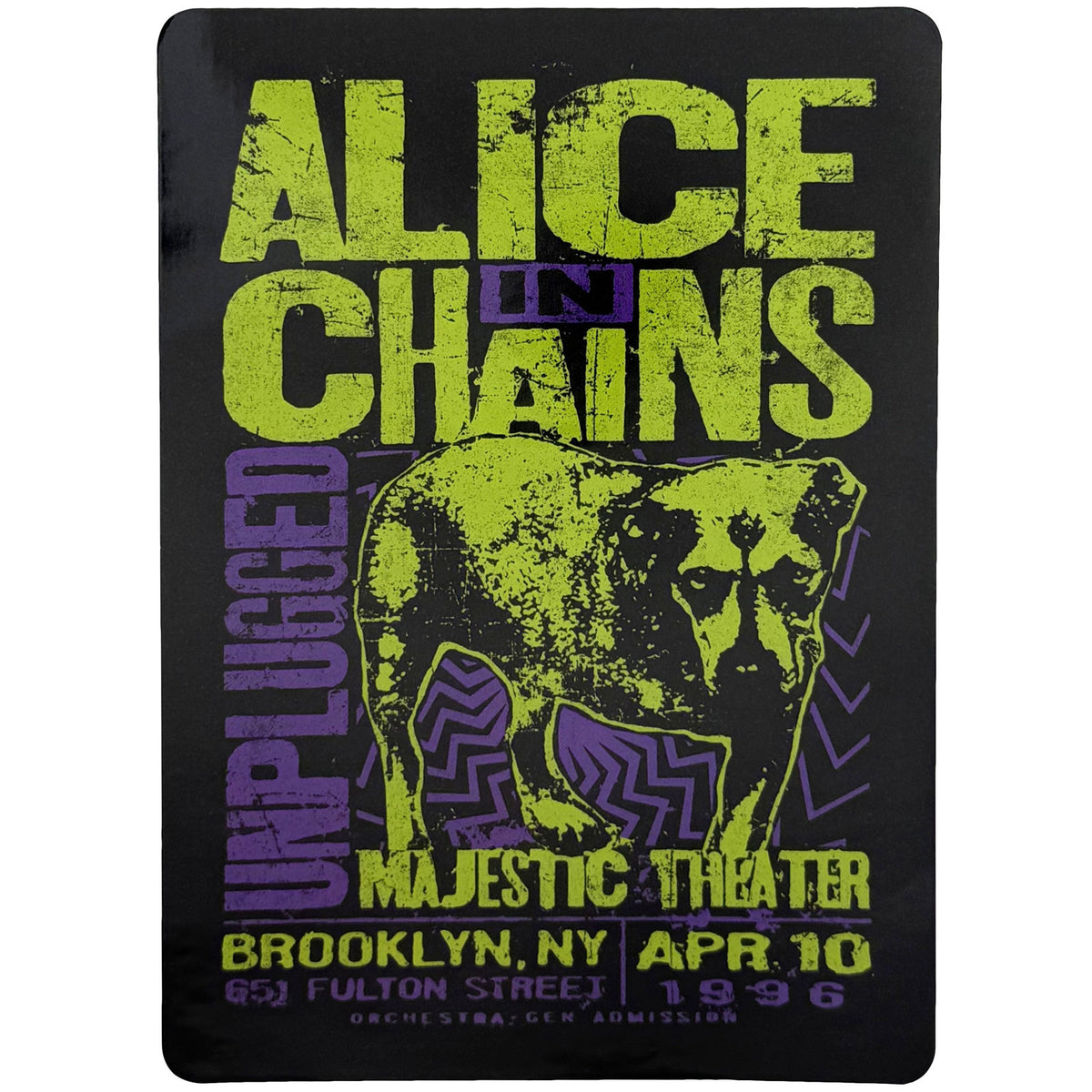 AliceInChains_Unplugged Dog_Sticker