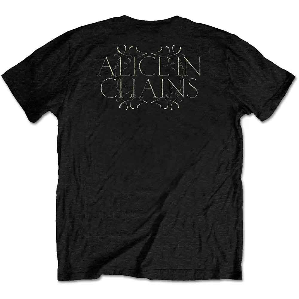 Alice In Chains Unisex T-Shirt: Moon Tree (Black) (Back Print)