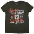 Alice In Chains Ladies T-Shirt: Albums Montage (Green)