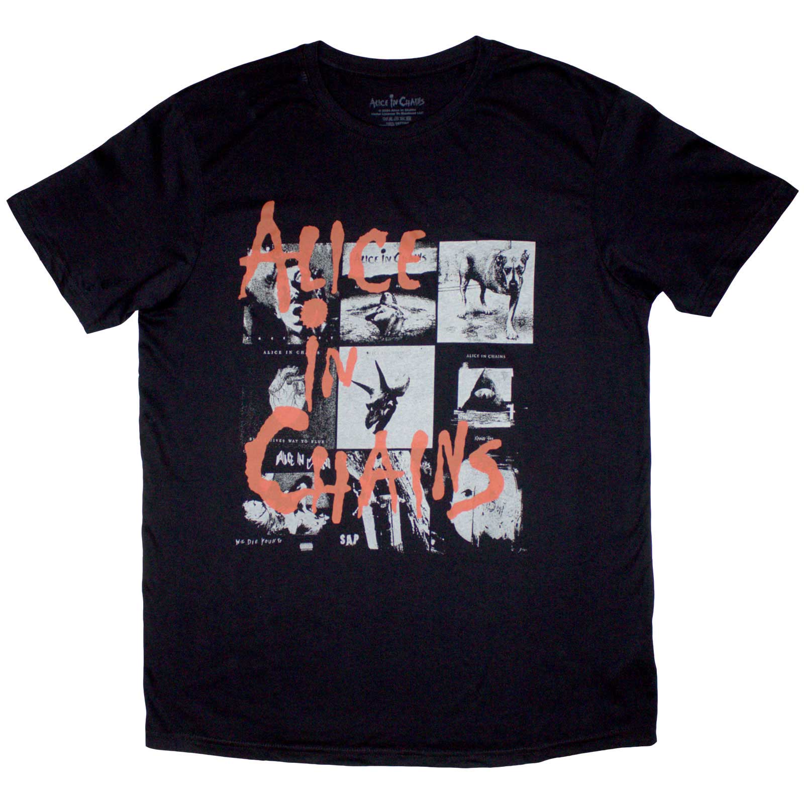 Alice In Chains Unisex T-Shirt: Albums Montage (Black)