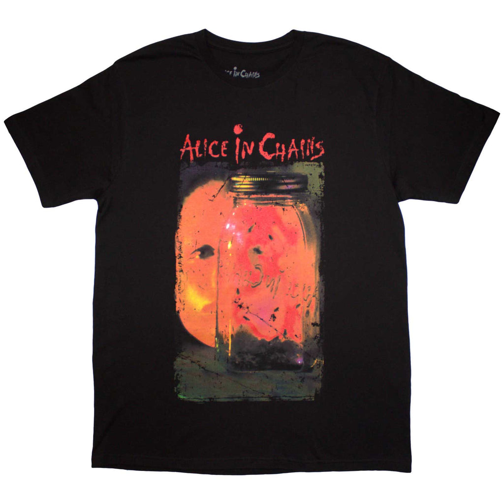 Alice In Chains Unisex T-Shirt: Jar of Flies (Black) (Back Print)