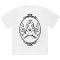 Disney Unisex T-Shirt: Alice In Wonderland - Alice Pose Border (White)