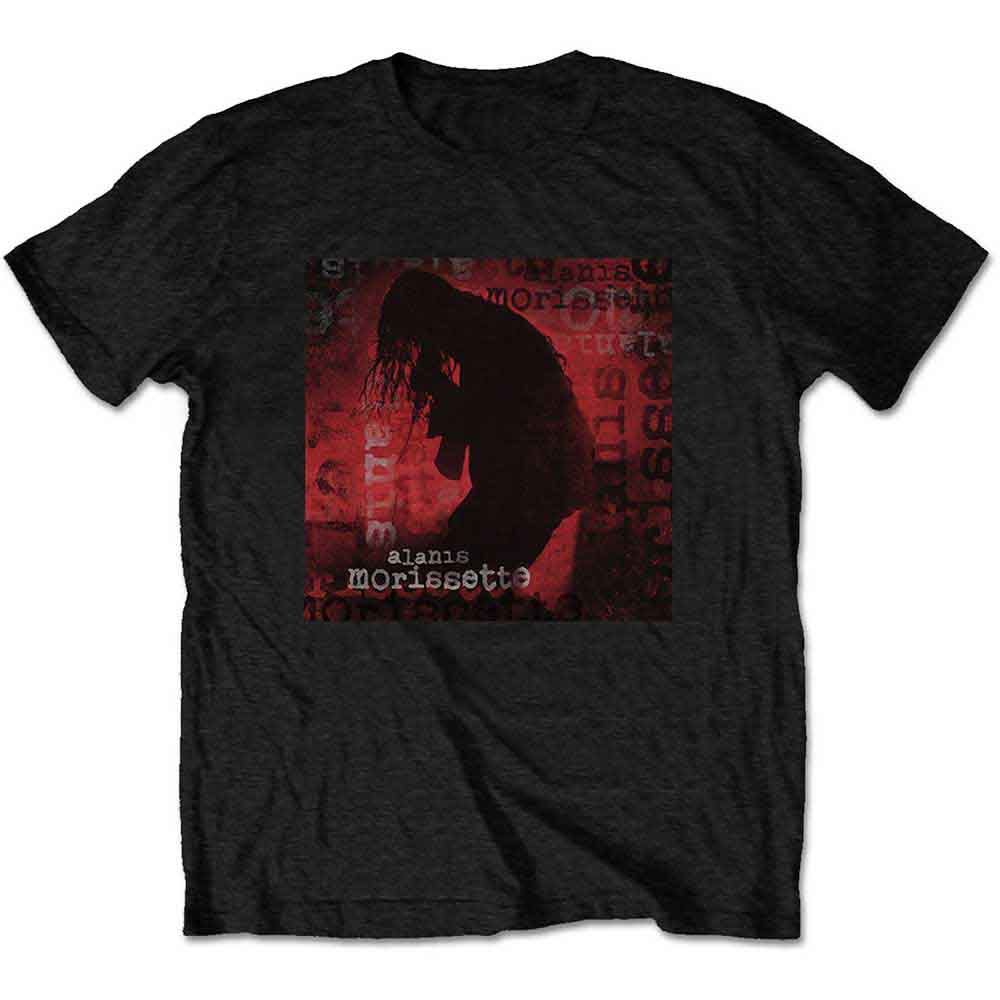 Alanis Morissette Unisex T-Shirt: Ironic Silhouette (Black)