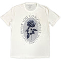 Alanis Morissette Unisex T-Shirt: Rose (White)