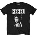 Amy Winehouse Unisex T-Shirt: Rebel (Black)