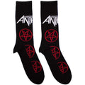 Anthrax Unisex Ankle Socks: Pentathrax Pattern (Black) (UK Size 7 - 11)