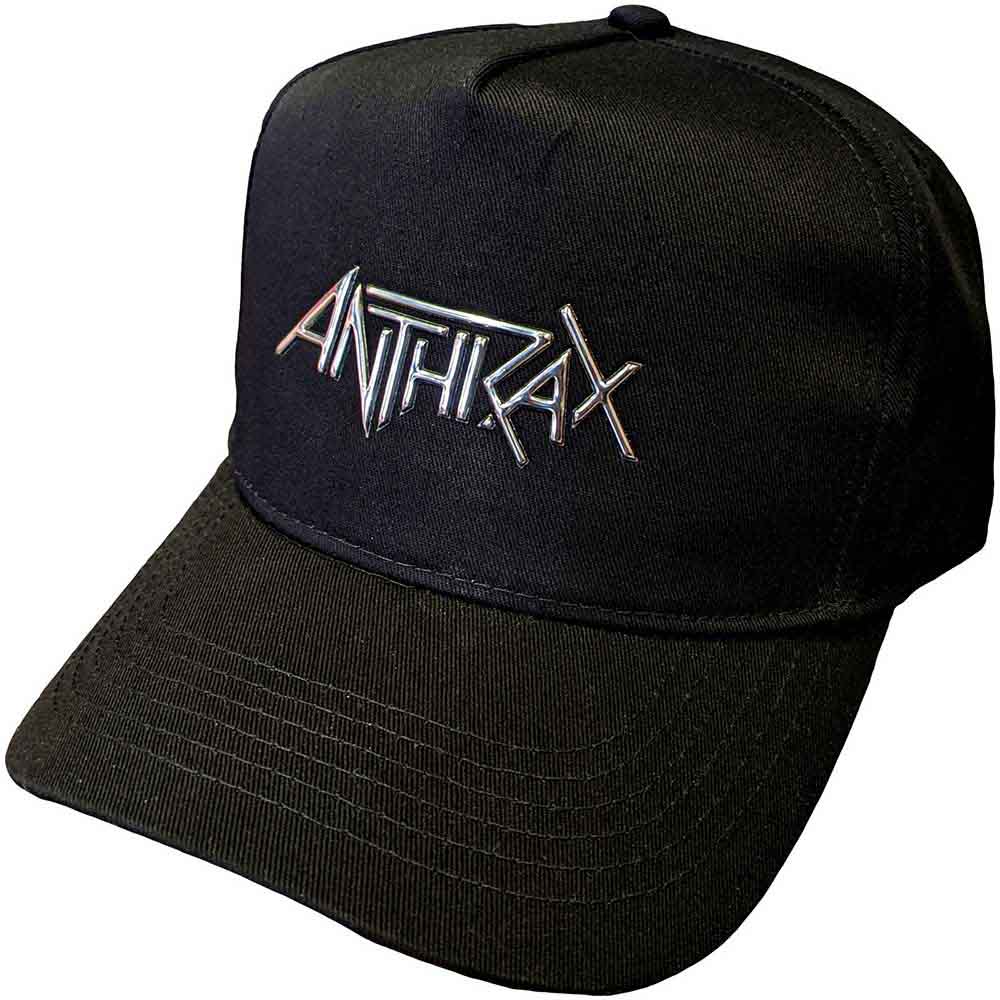 Anthrax Unisex Baseball Cap: Sonic Silver Logo (Black)